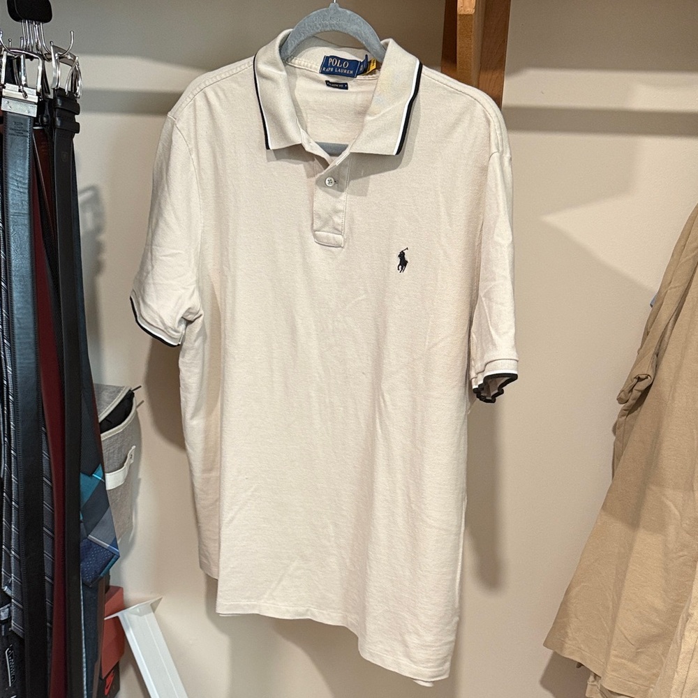 Polo by Ralph Lauren Men's Off-White Polo Shirt